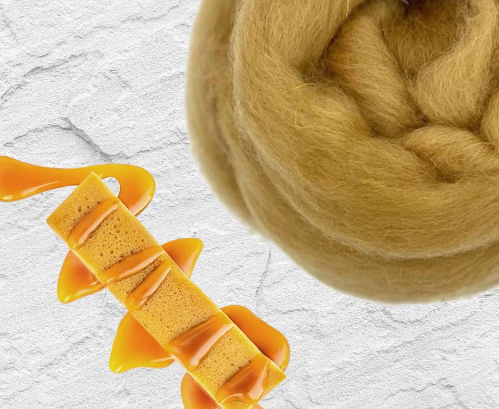 Shetland Butterscotch Dyed Wool WoW