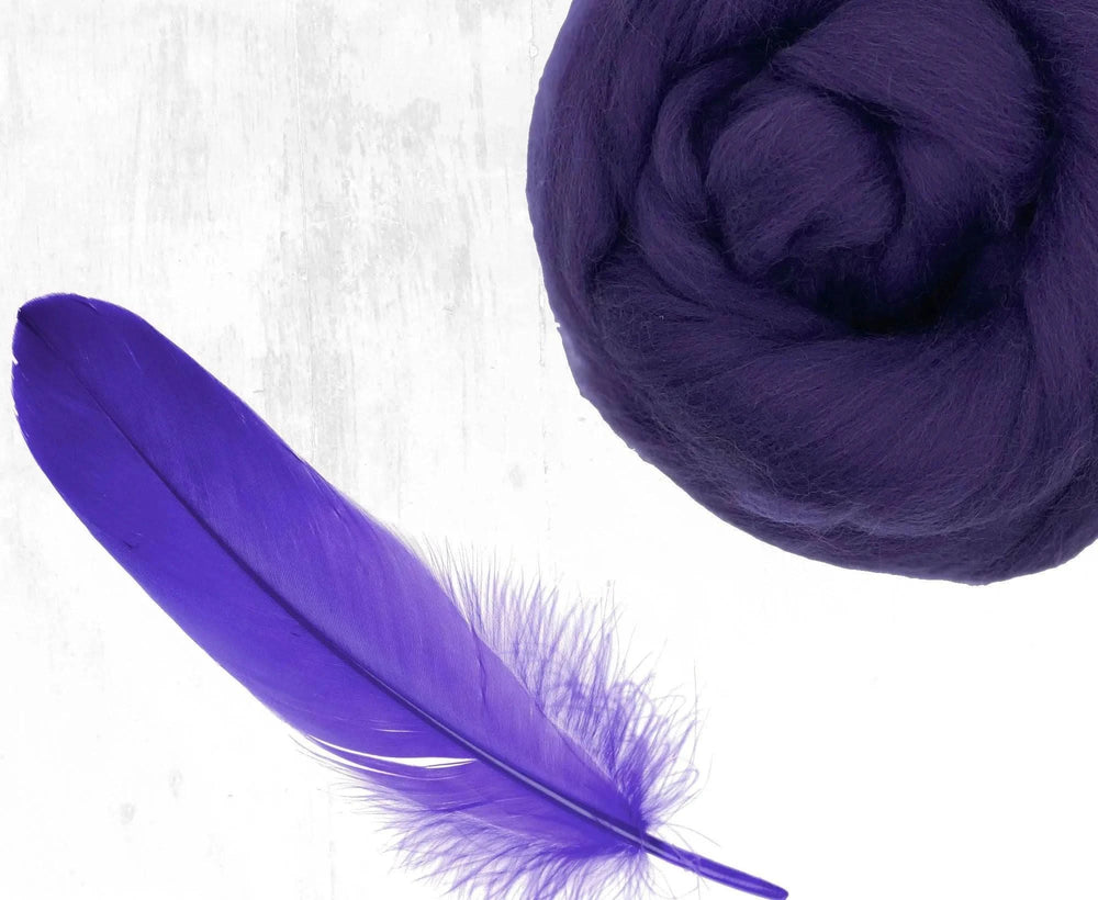 Superfine Merino Amethyst Dyed Wool WoW