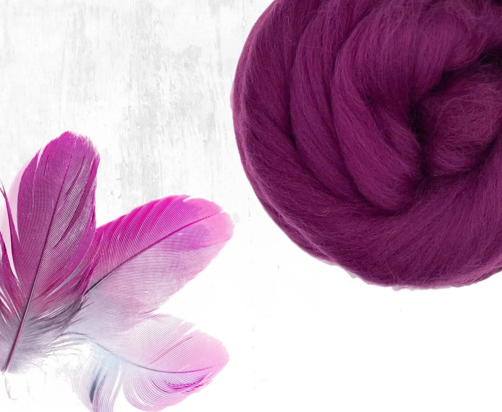 Superfine Merino Damson Dyed Wool WoW