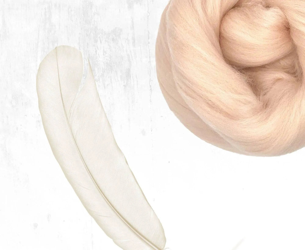 Superfine Merino Eggshell Dyed Wool WoW