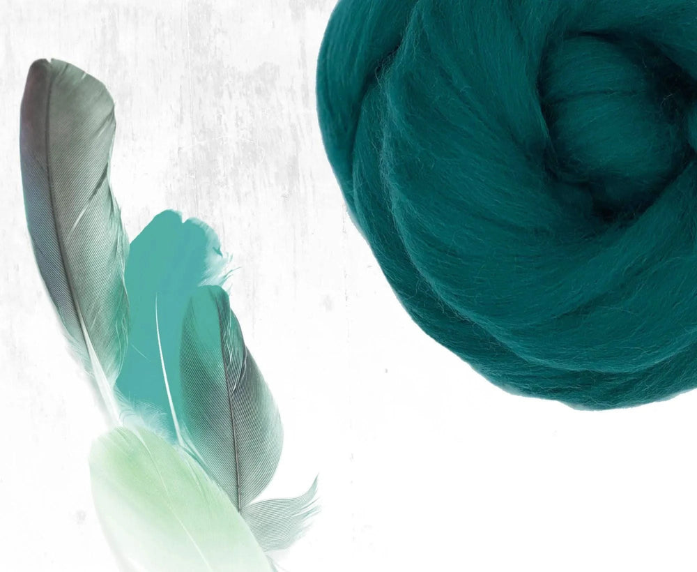 Superfine Merino Mallard Dyed Wool WoW