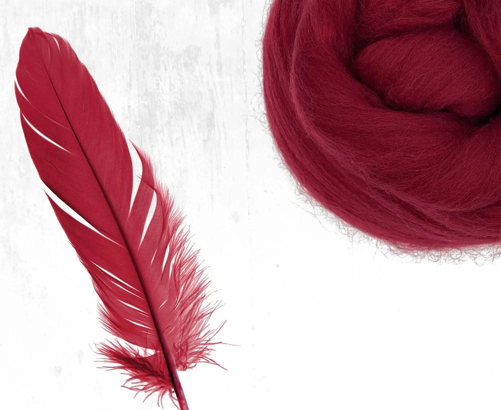 Superfine Merino Ruby Dyed Wool WoW
