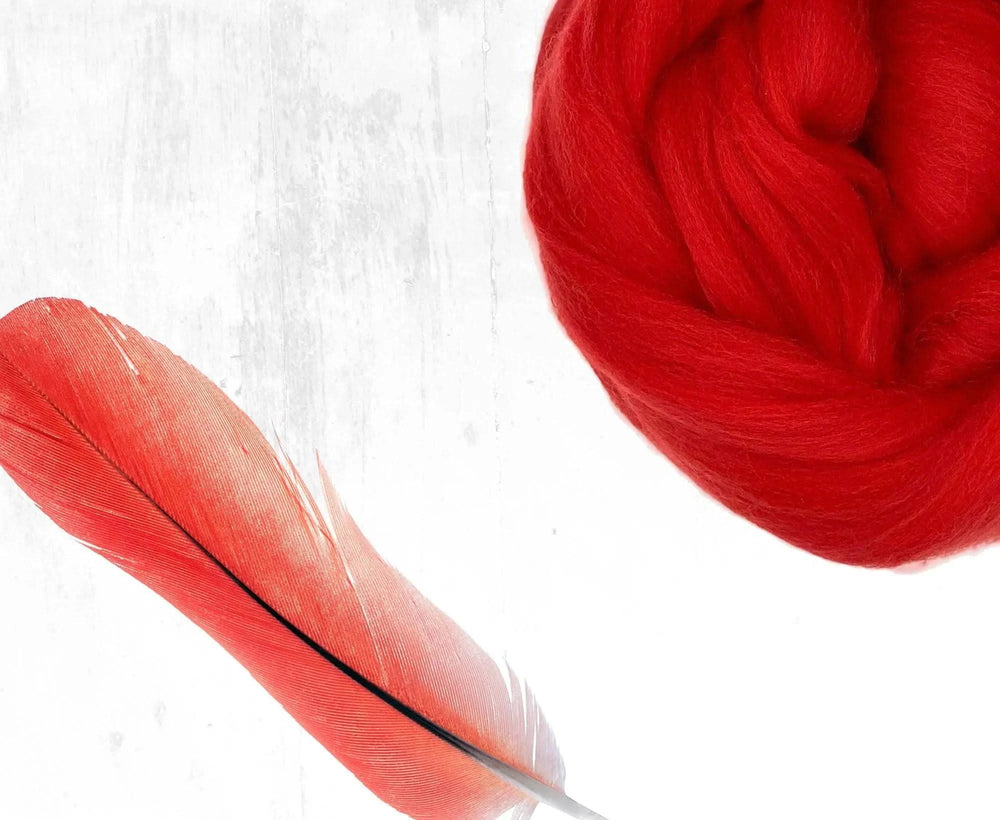 Superfine Merino Scarlet Dyed Wool WoW