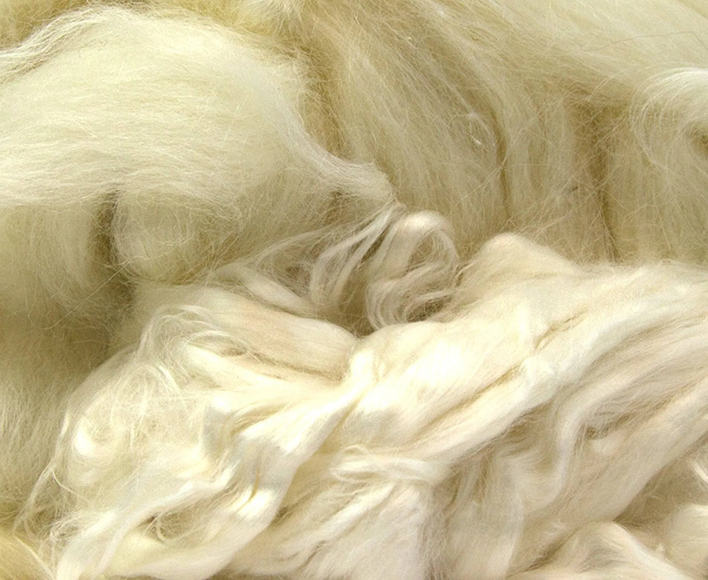 White Botany Lap Waste - World of Wool