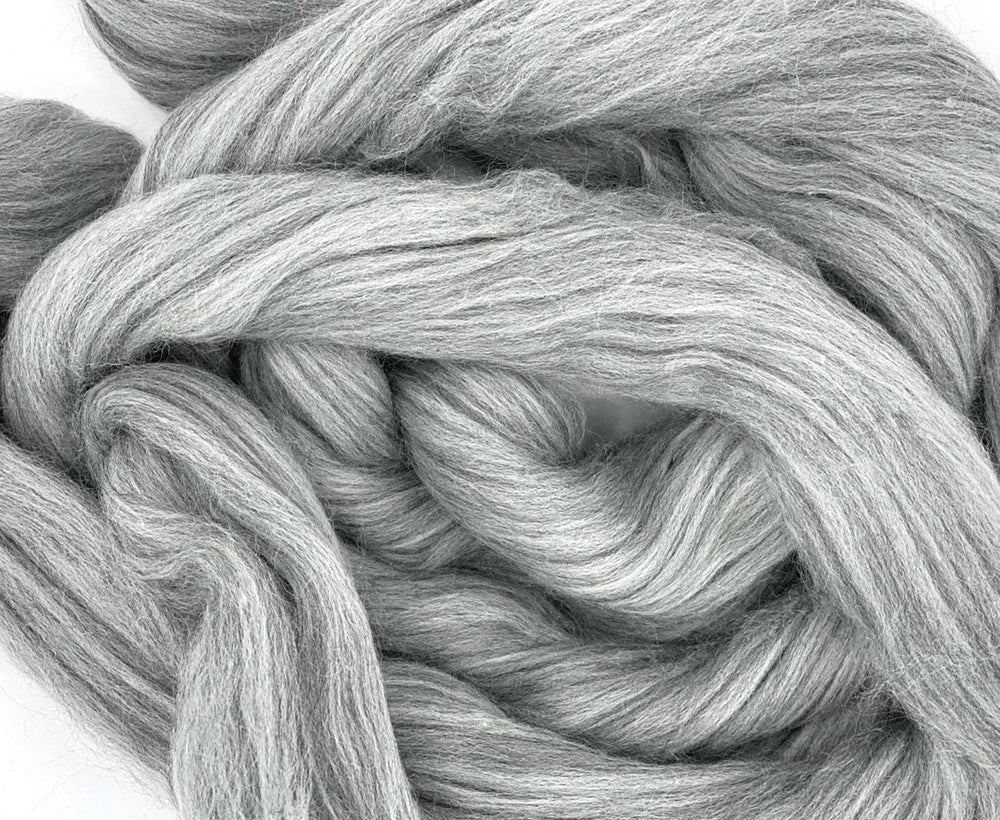 23mic 64's Grey Merino Top - World of Wool