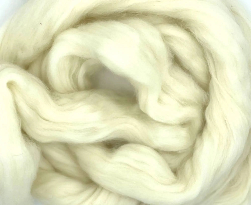 23mic 64's Merino Top Superwashed Natural Wool Top WoW