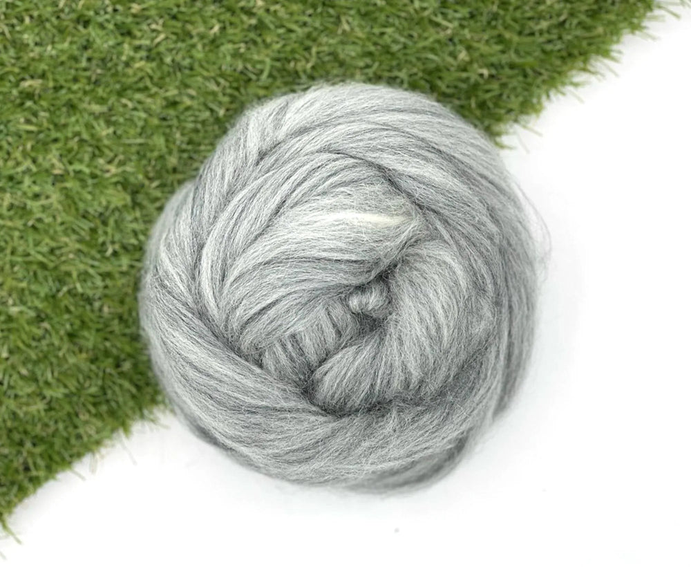 Grey Blue Faced Leicester Top - World of Wool