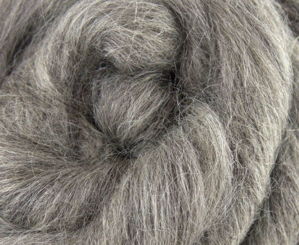 Grey Masham Top Natural Wool Top WoW