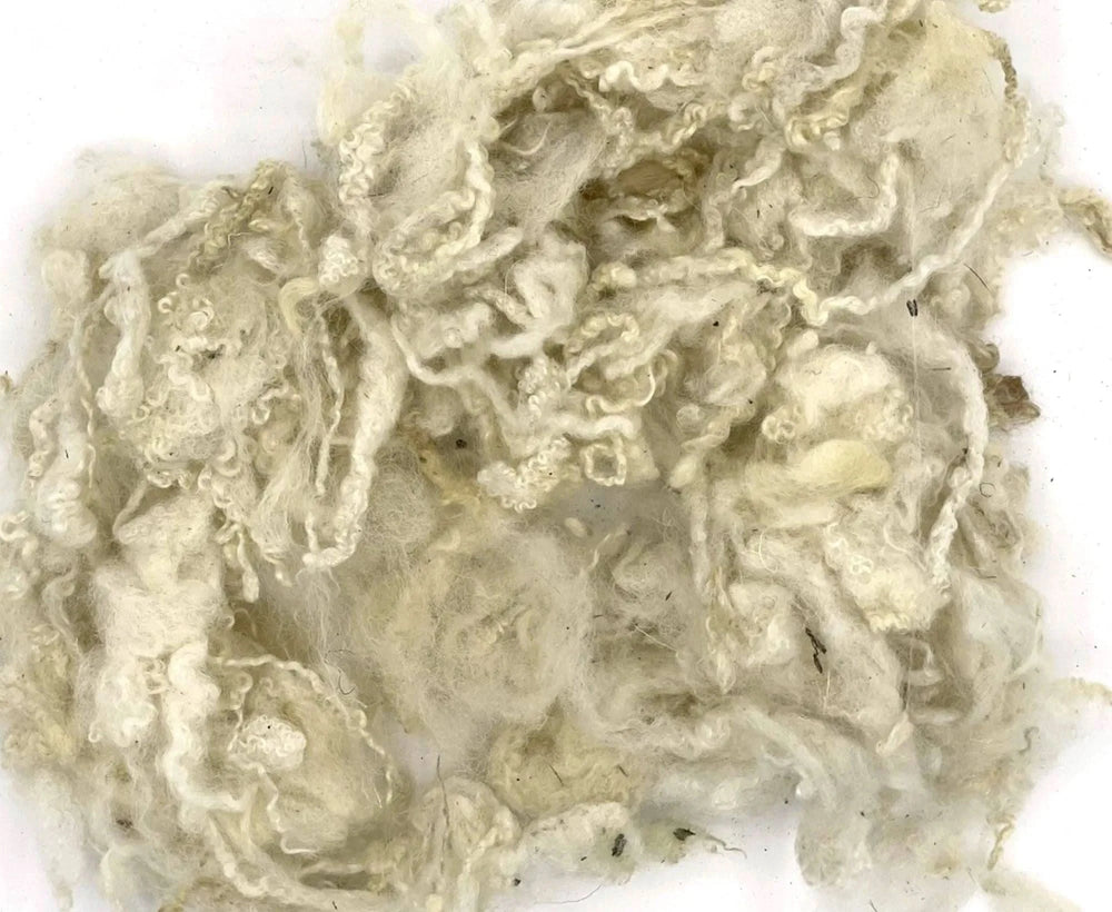 Scoured Blue Faced Leicester Fleecewool Natural Wool Top WoW