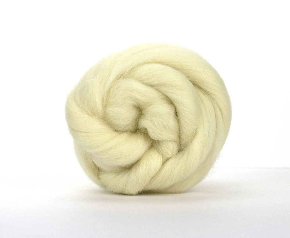 White Dorset Horn Top Natural Wool Top WoW