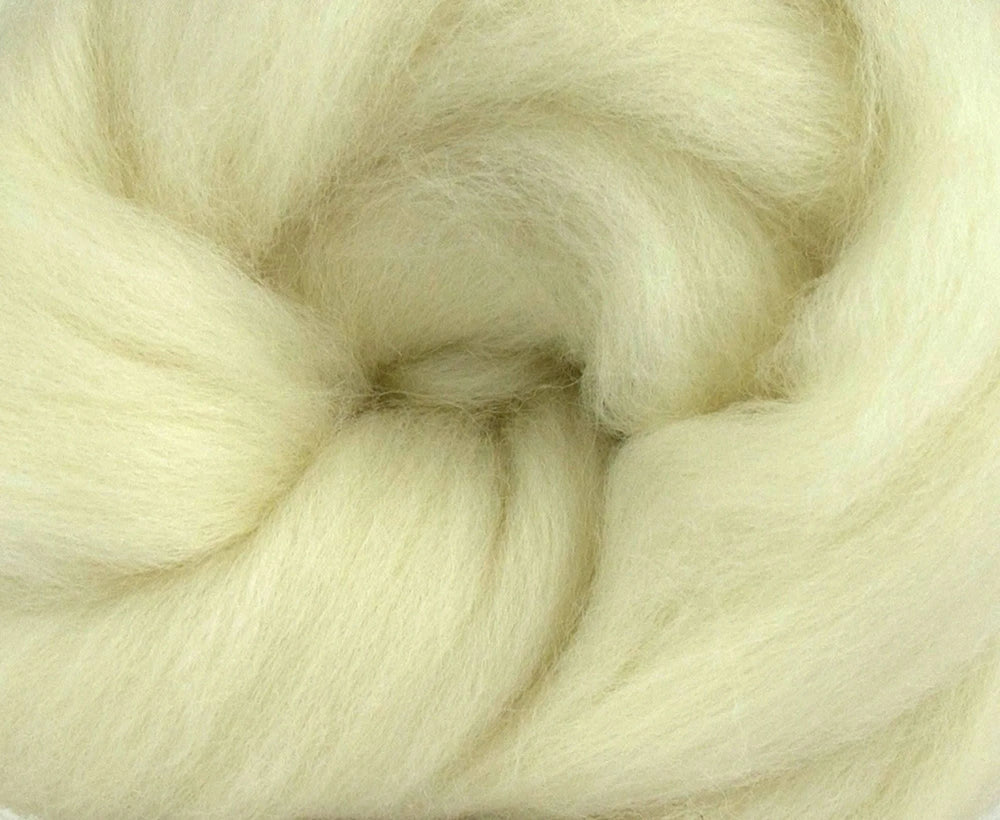 White South American Top Natural Wool Top WoW