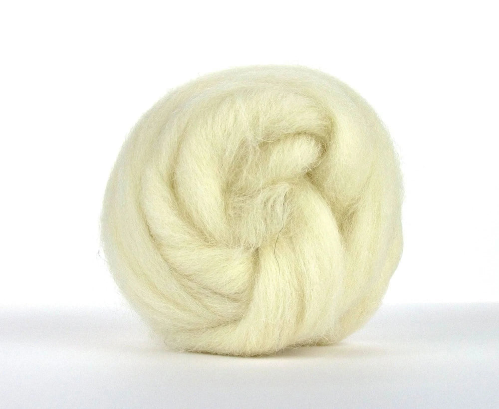 White Texel Top Natural Wool Top WoW