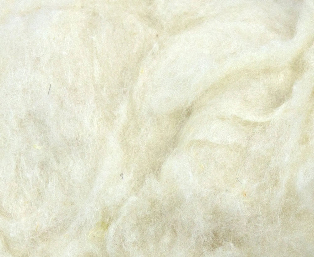 Bleached Tussah Silk Noil - World of Wool