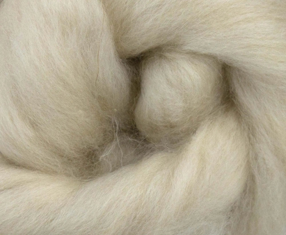 Cream De-Haired Chinese Cashmere Top - World of Wool