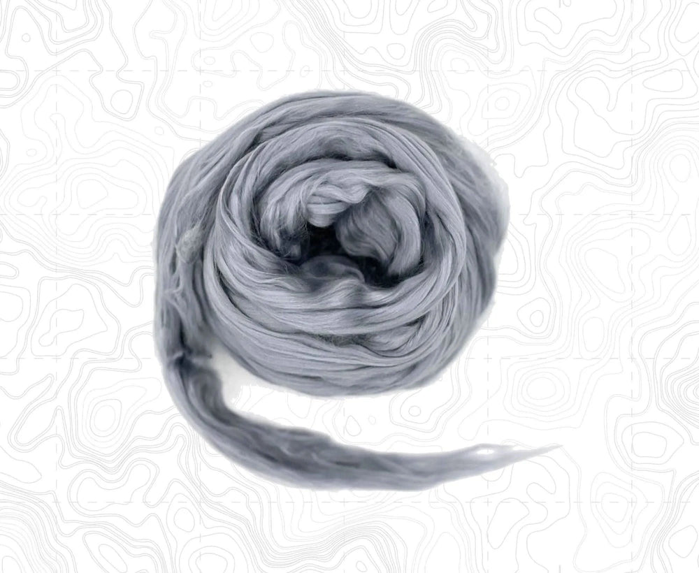 Edinburgh Grey A Grade Mulberry Silk Top Speciality Fibres WoW