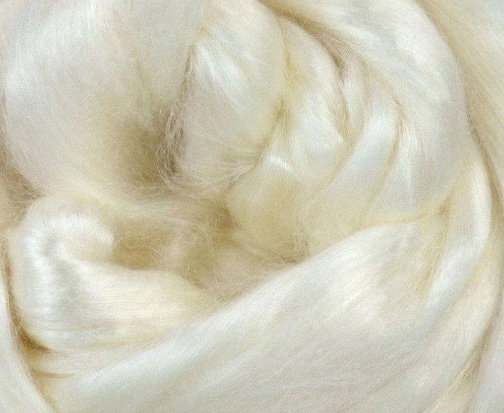 Extra Bleached Tussah Silk Top - World of Wool