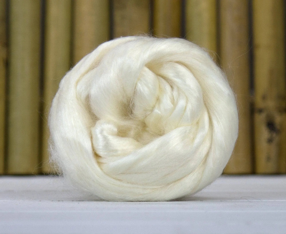 Extra Bleached Tussah Silk Top - World of Wool