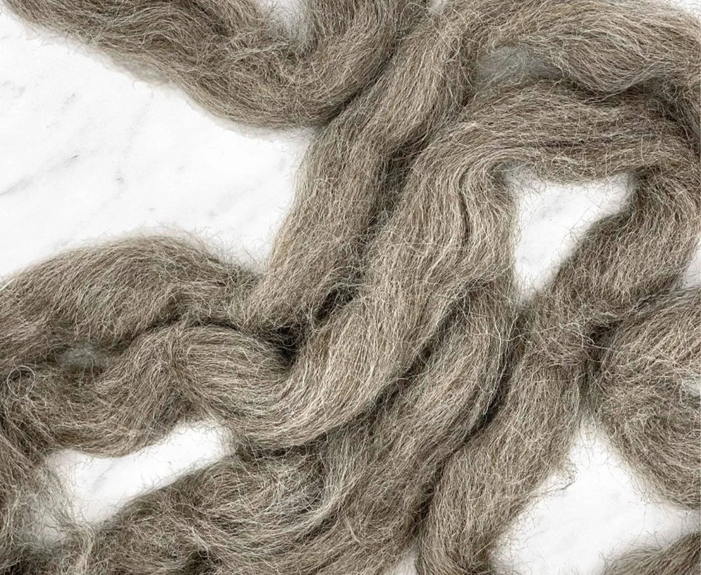 Grey UK Alpaca Top Speciality Fibres WoW