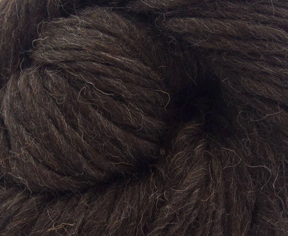 Black Shetland Super Chunky Weight Hank Yarn WoW
