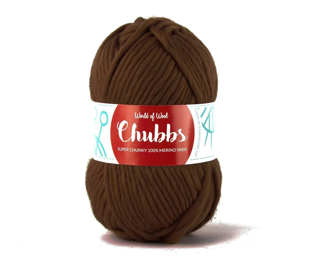 Hazelnut Merino Super Chunky Weight Yarn WoW Chubbs 100g Ball