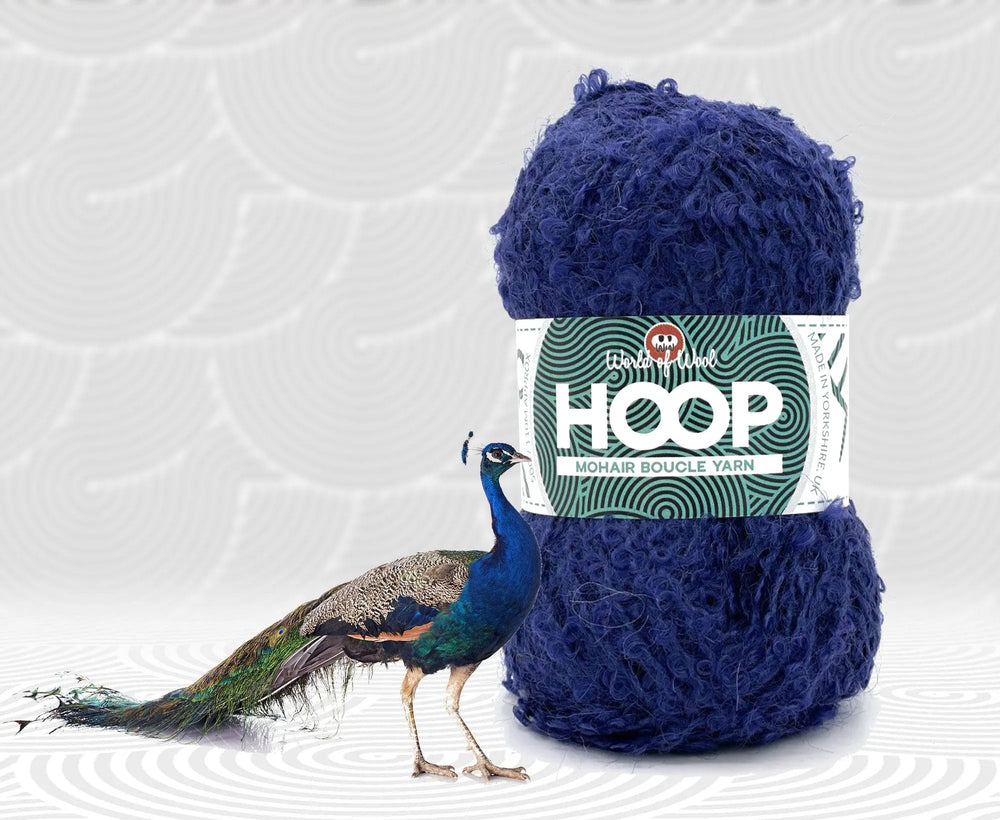 Peacock Mohair Hoop Boucle - World of Wool