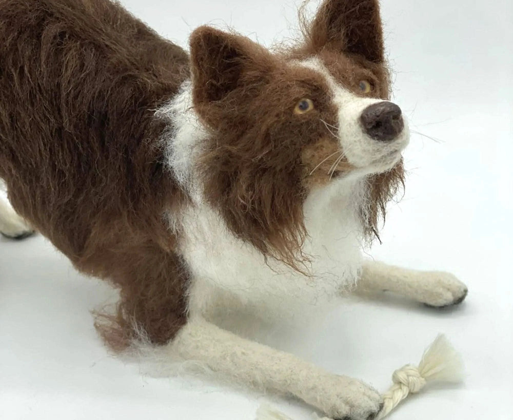 Benji The Border Collie | Artisan Needle Felting Kit Felting Kits WoWkit