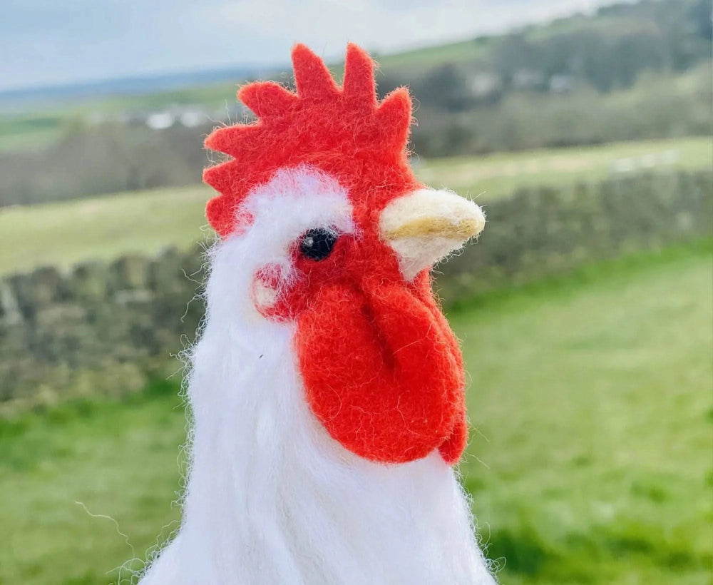 Reggie The Rooster | Needle Felting Kit Felting Kits WoWkit