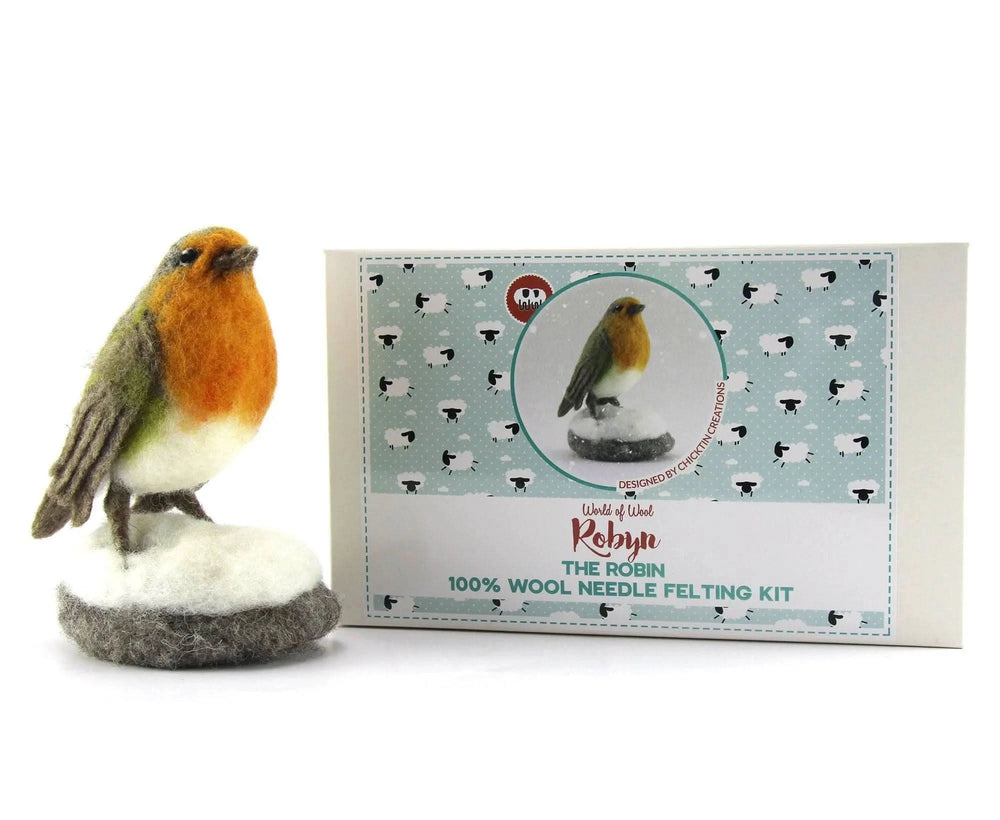 Robyn The Robin | Needle Felting Kit Felting Kits WoWkit