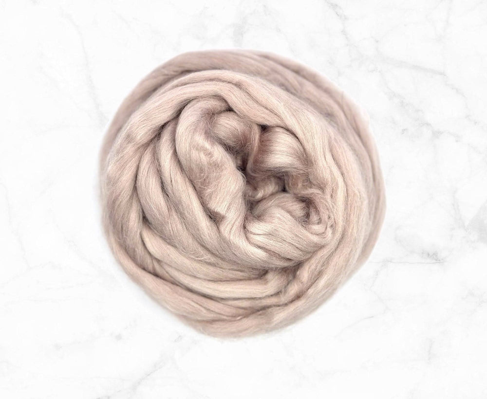 Shiitake Tussah Silk Top Speciality Fibres WoW