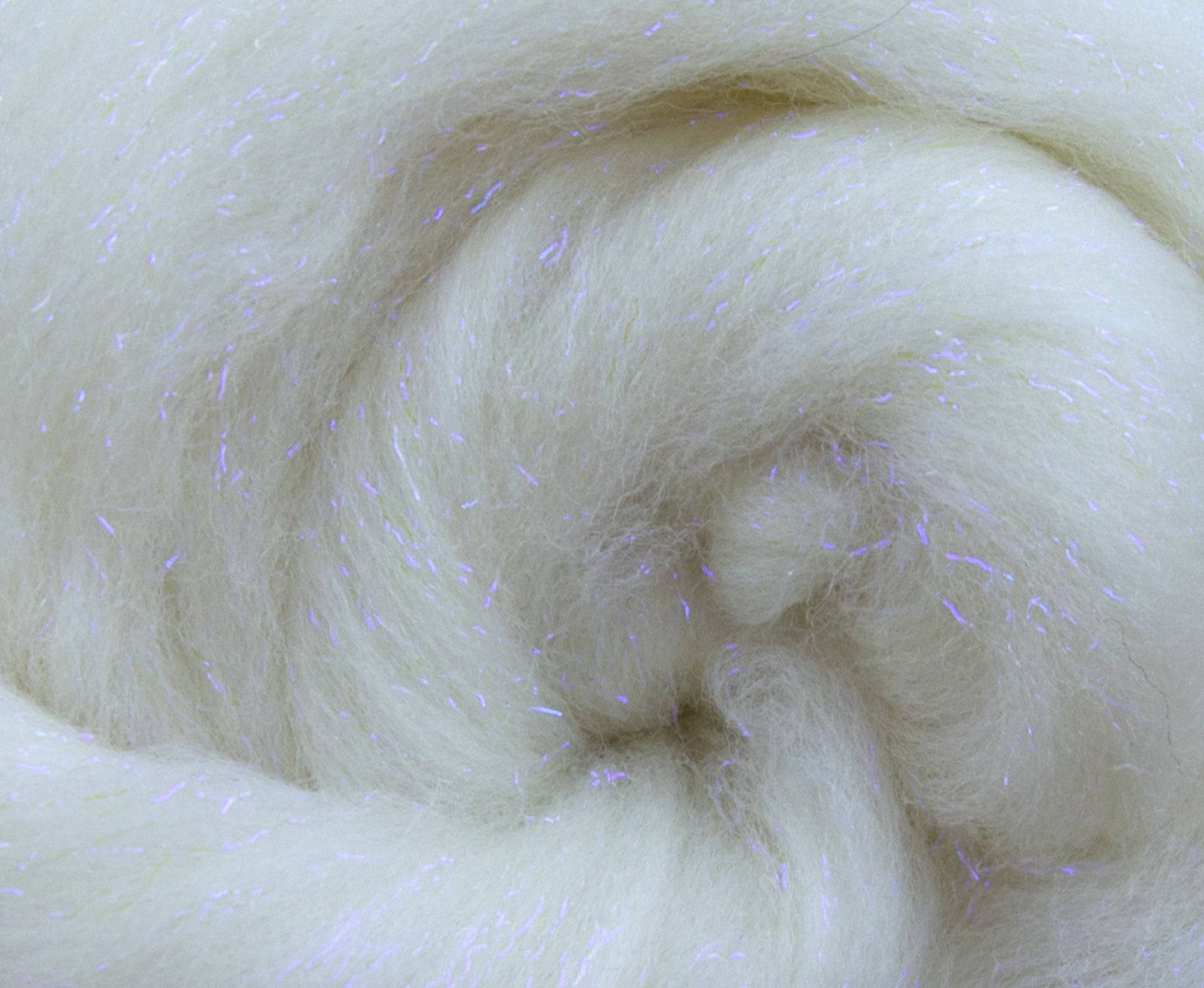 Glitter White/Violet - World of Wool