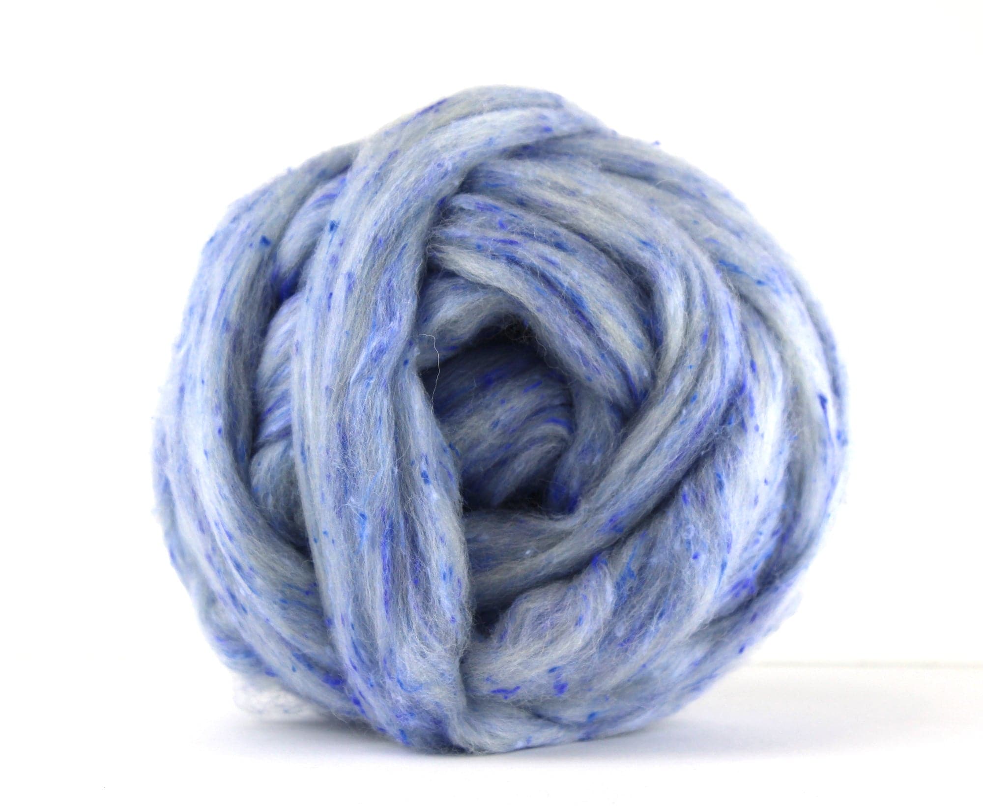 Tea Cup Blue Tweed Top - World of Wool