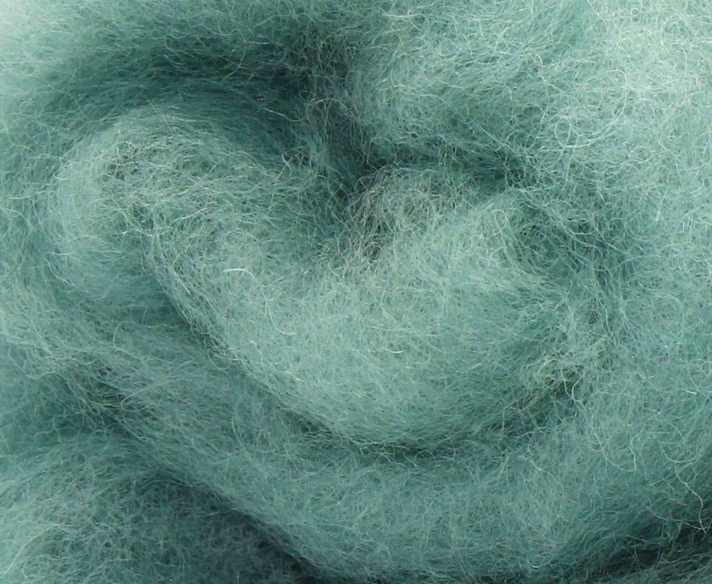 Carded Perendale Batt Teal Carded Wool Batts WoW