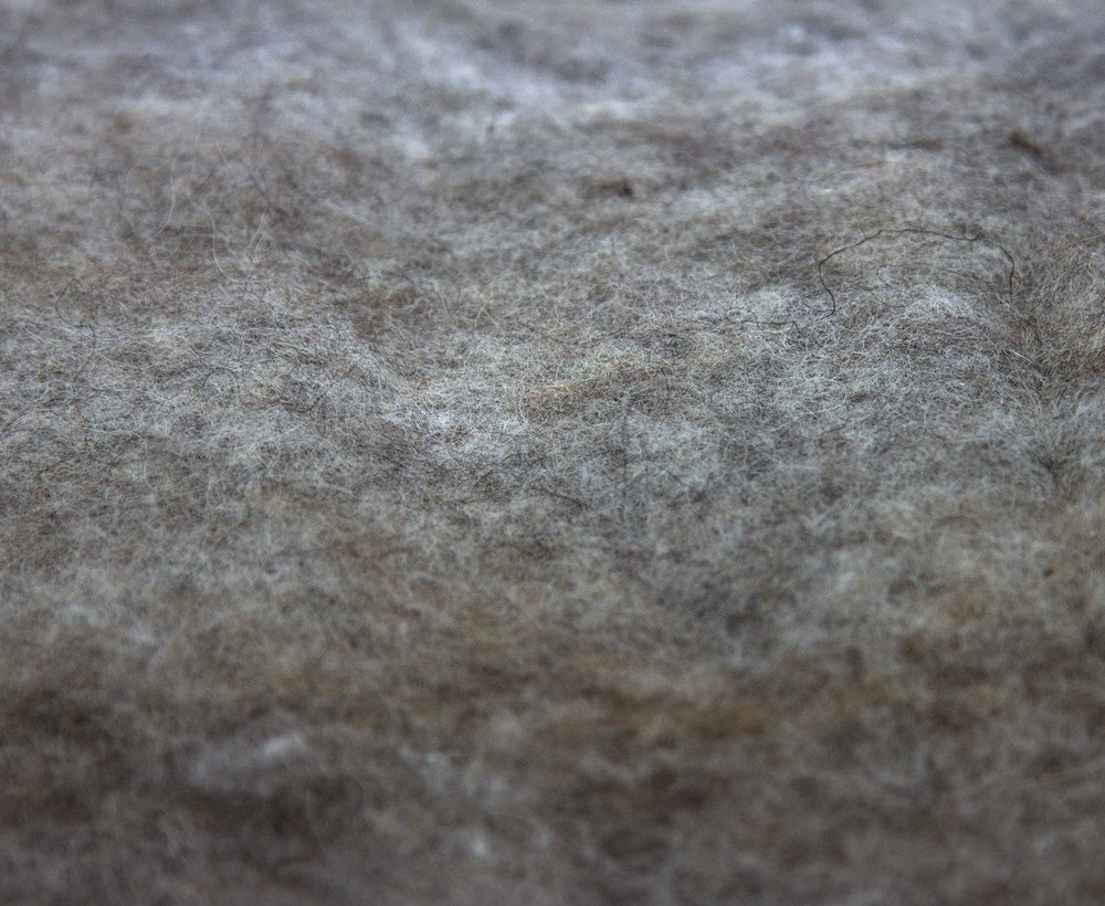 Carded Shetland Batt Natural Grey - World of Wool