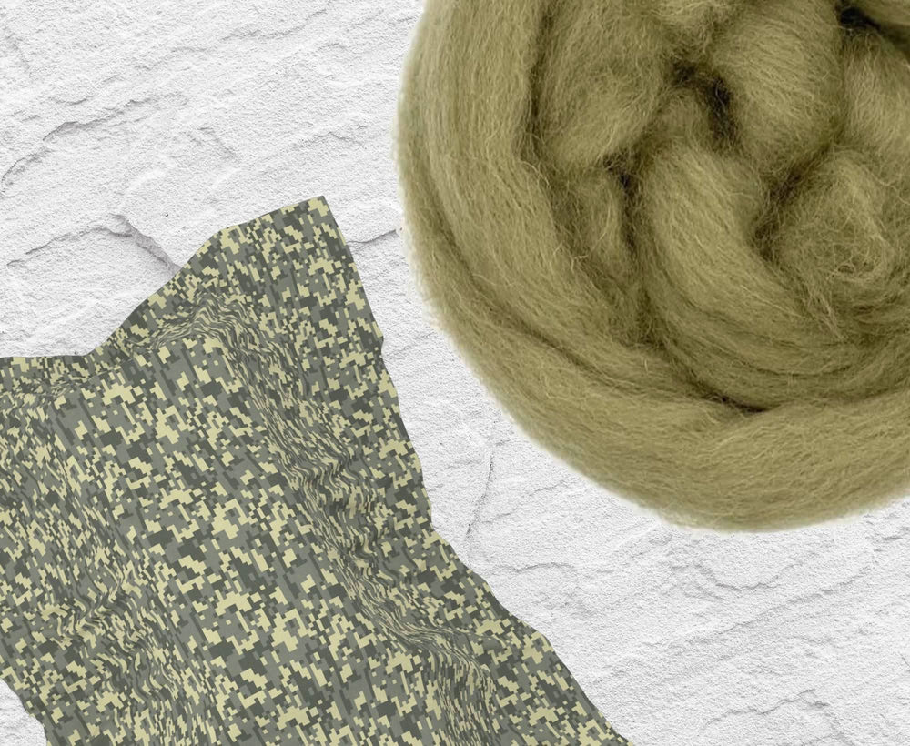 Shetland Camo Dyed Wool WoW