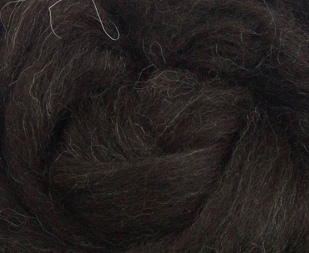 Black Finnish Top Natural Wool Top WoW