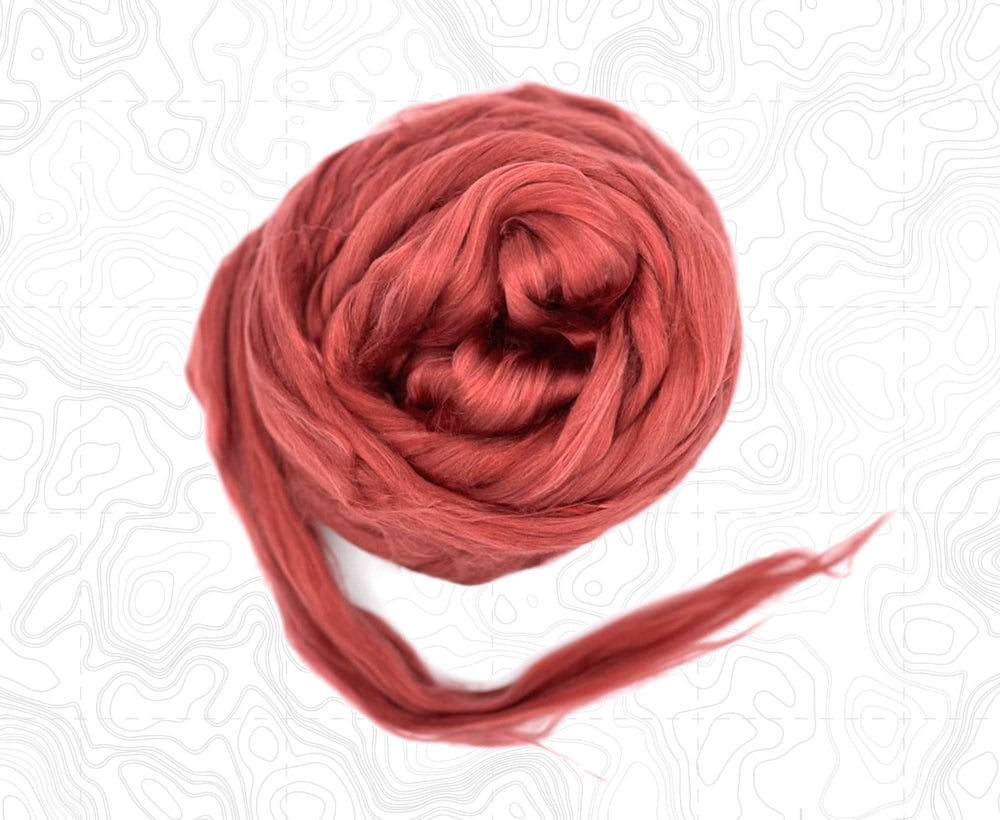 London Red A Grade Mulberry Silk Top Speciality Fibres WoW