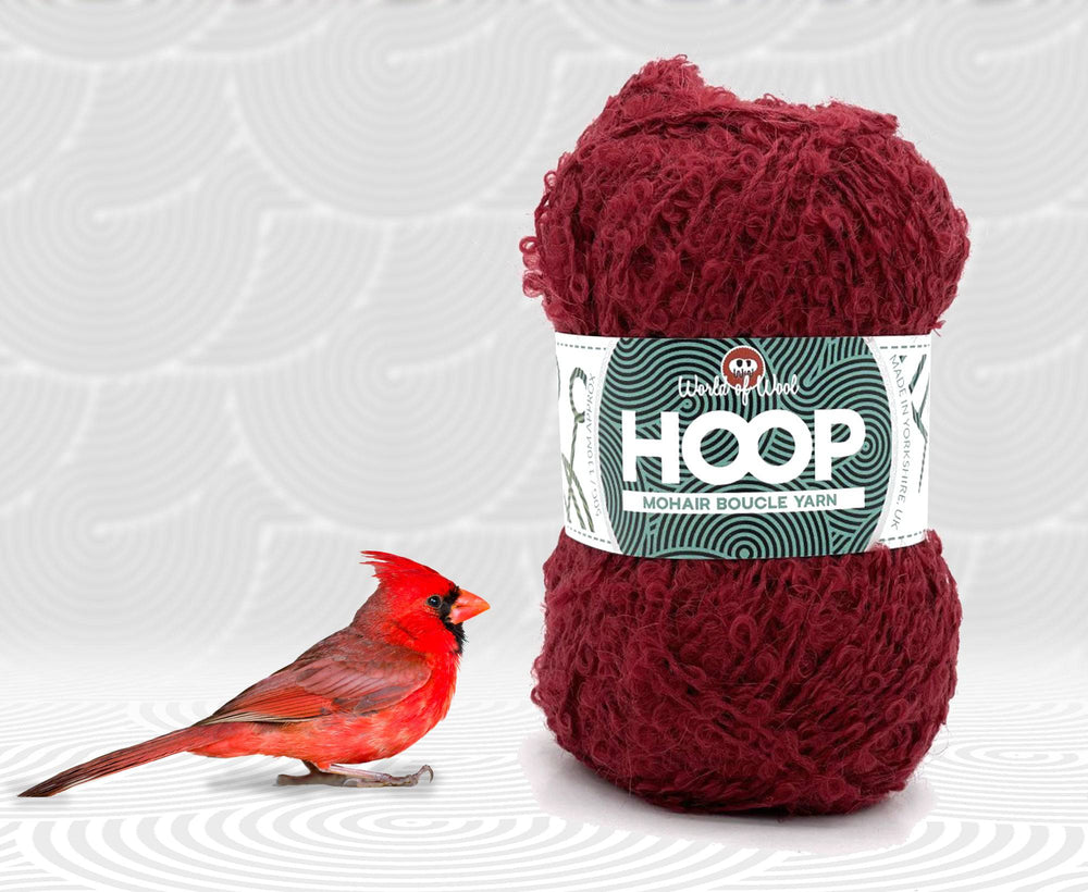 Cardinal Mohair Hoop Boucle - World of Wool