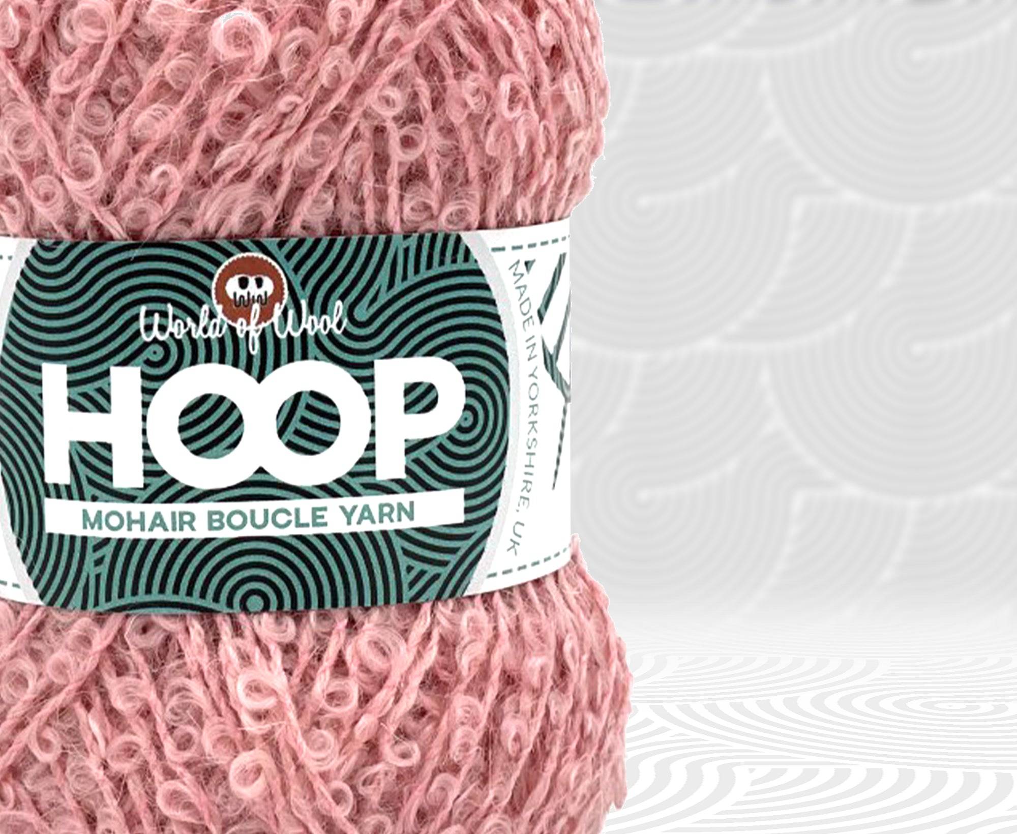 Flamingo Mohair Hoop Boucle - World of Wool