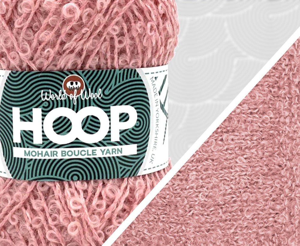 Flamingo Mohair Hoop Boucle Yarn WoW