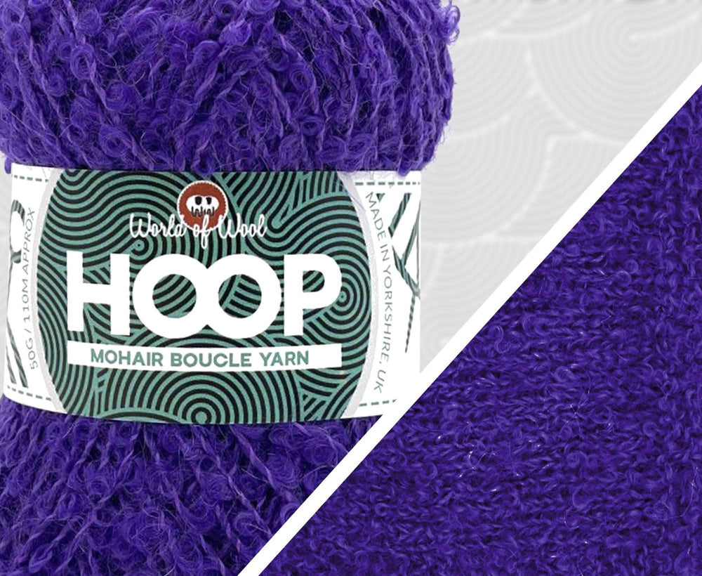 Starfish Mohair Hoop Boucle Yarn WoW