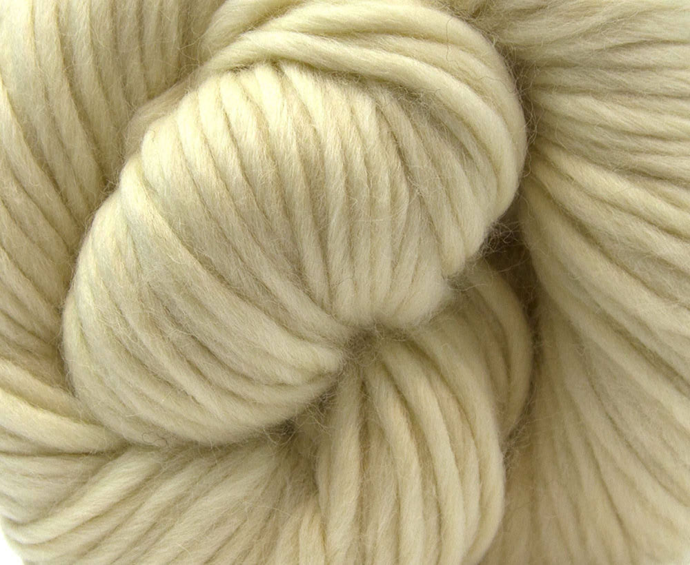White Corriedale Super Chunky Weight Hank Yarn WoW