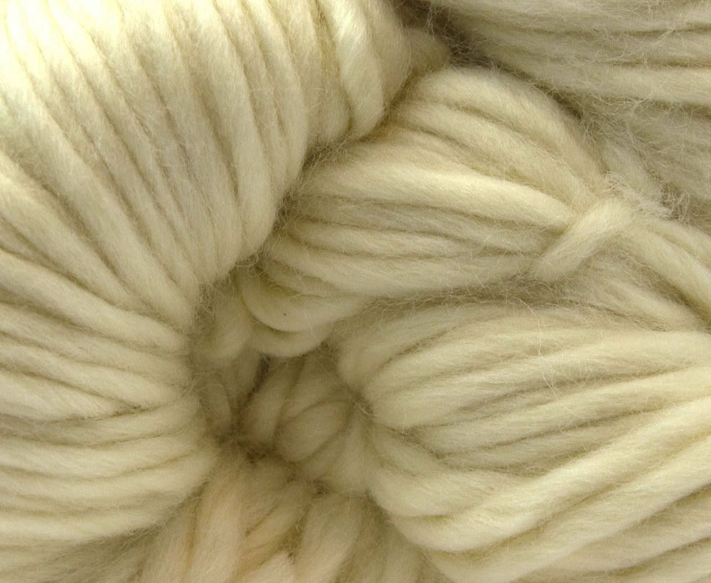 White Merino Super Chunky Weight Hank Yarn WoW