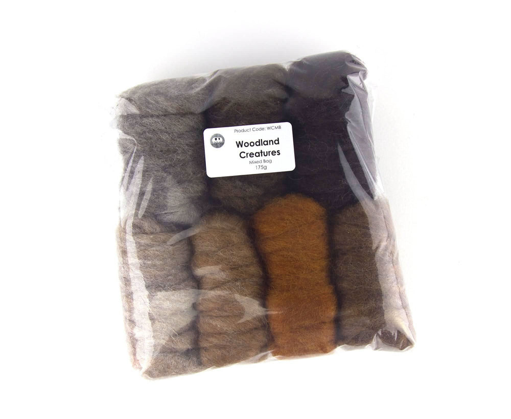 Woodland Creatures Mixed Bag Carded Wool WoWkit