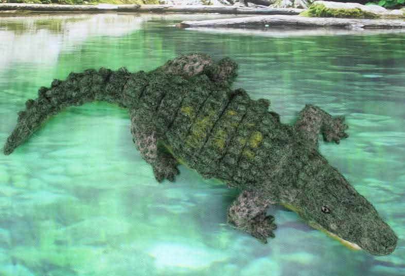 Coby The Crocodile | Needle Felting Kit Felting Kits WoWkit