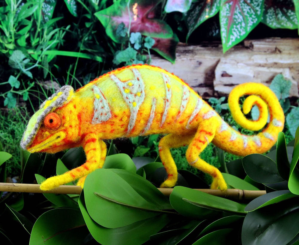Connie The Chameleon | Needle Felting Kit Felting Kits WoWkit