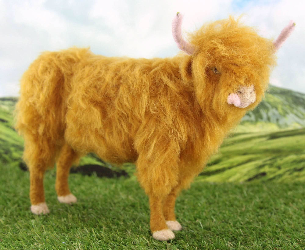 Hamish The Highland Cow | Needle Felting Kit Felting Kits WoWkit