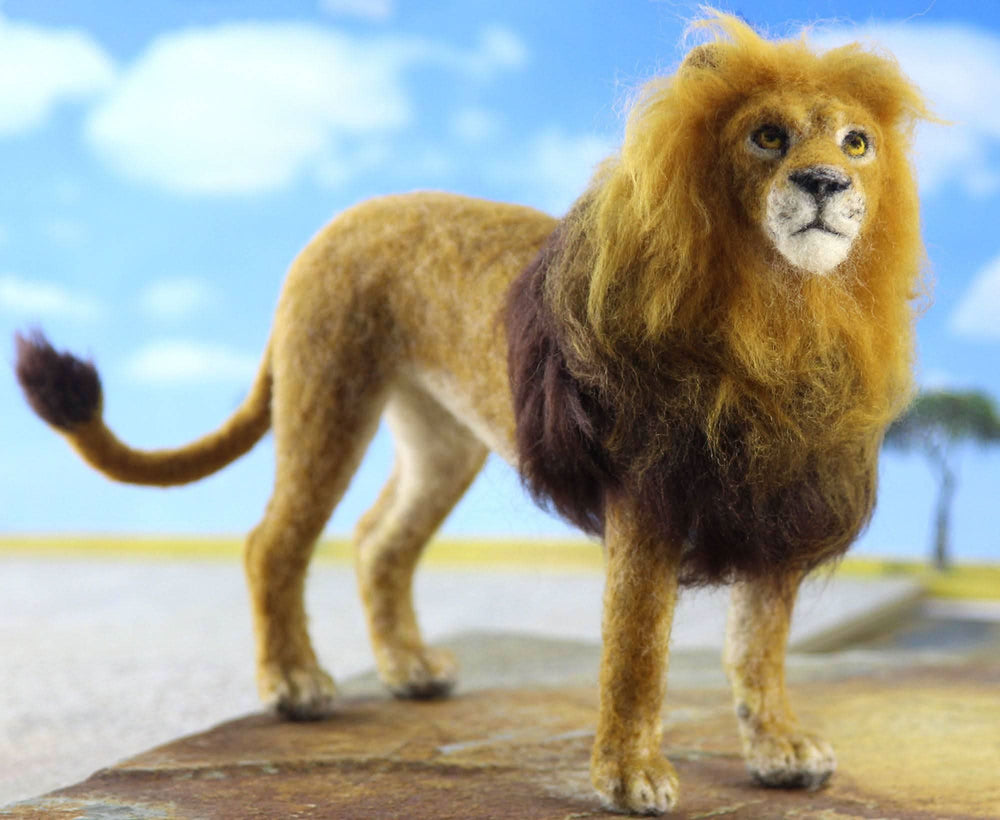 Lewie The Lion | Needle Felting Kit Felting Kits WoWkit
