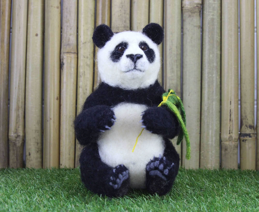 Pepe The Panda | Needle Felting Kit Felting Kits WoWkit