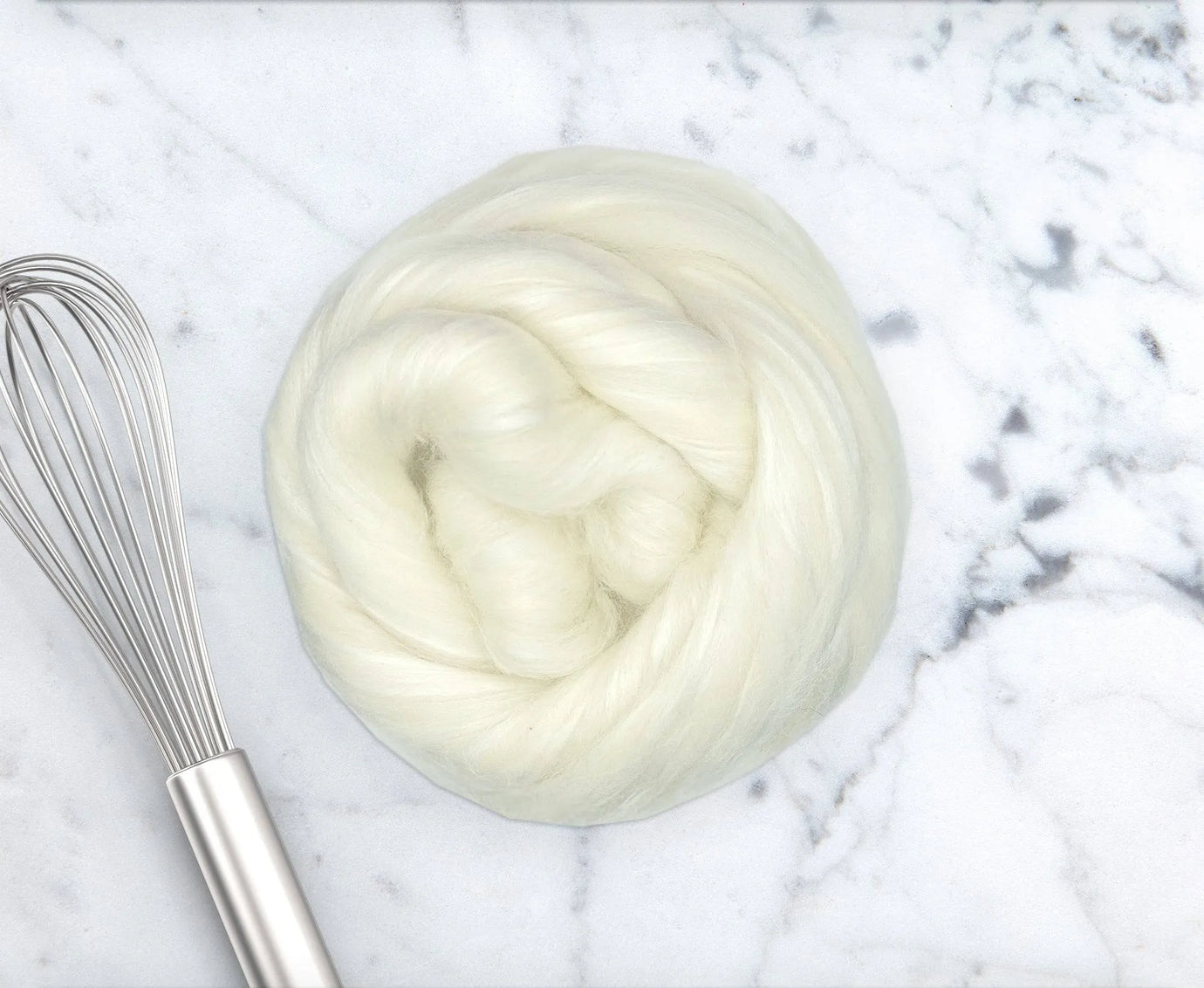 Undyed Blends for spinning or dyeing.