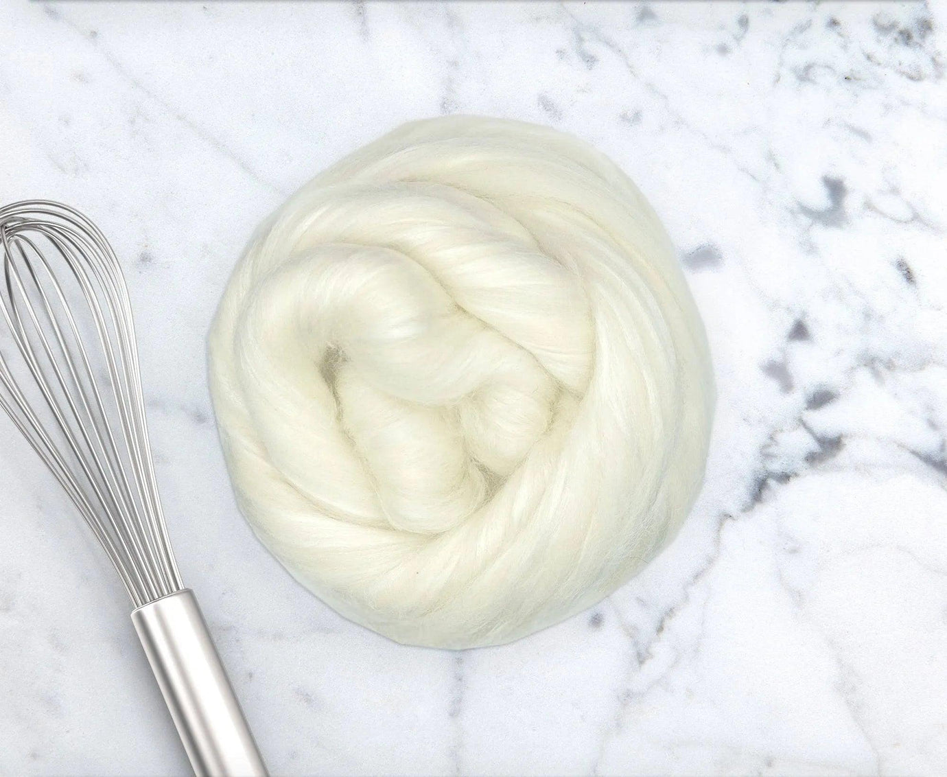 Undyed Blends for spinning or dyeing.